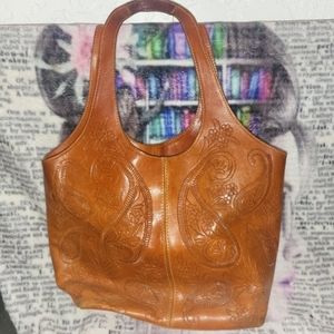 Vintage Leaders in Leather purse